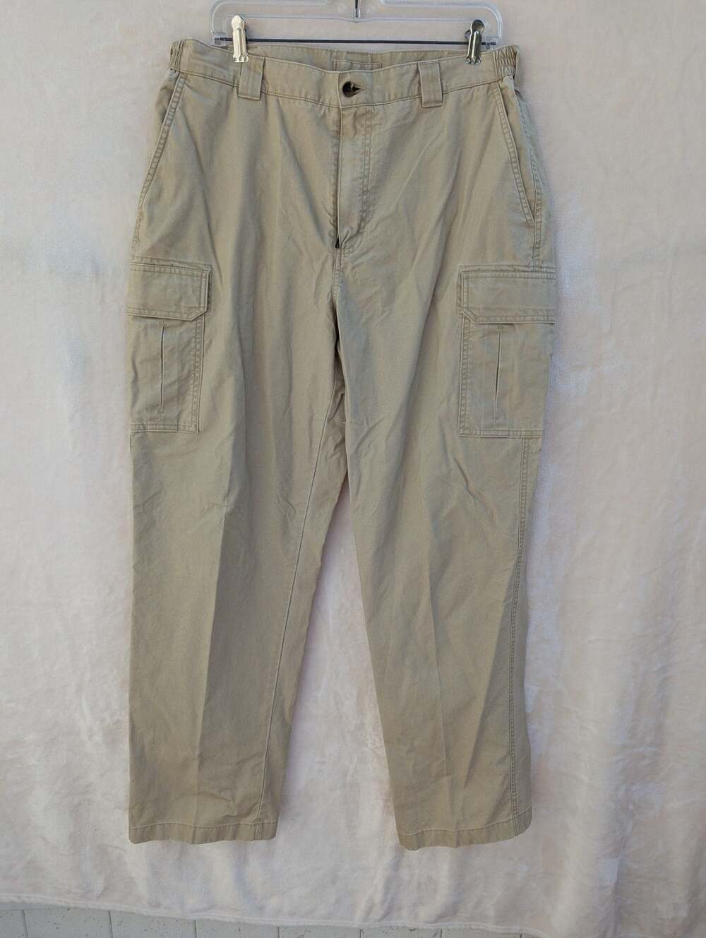 L.L. Bean Comfort Waist Men's Cargo Pants Khaki Size 36x34
